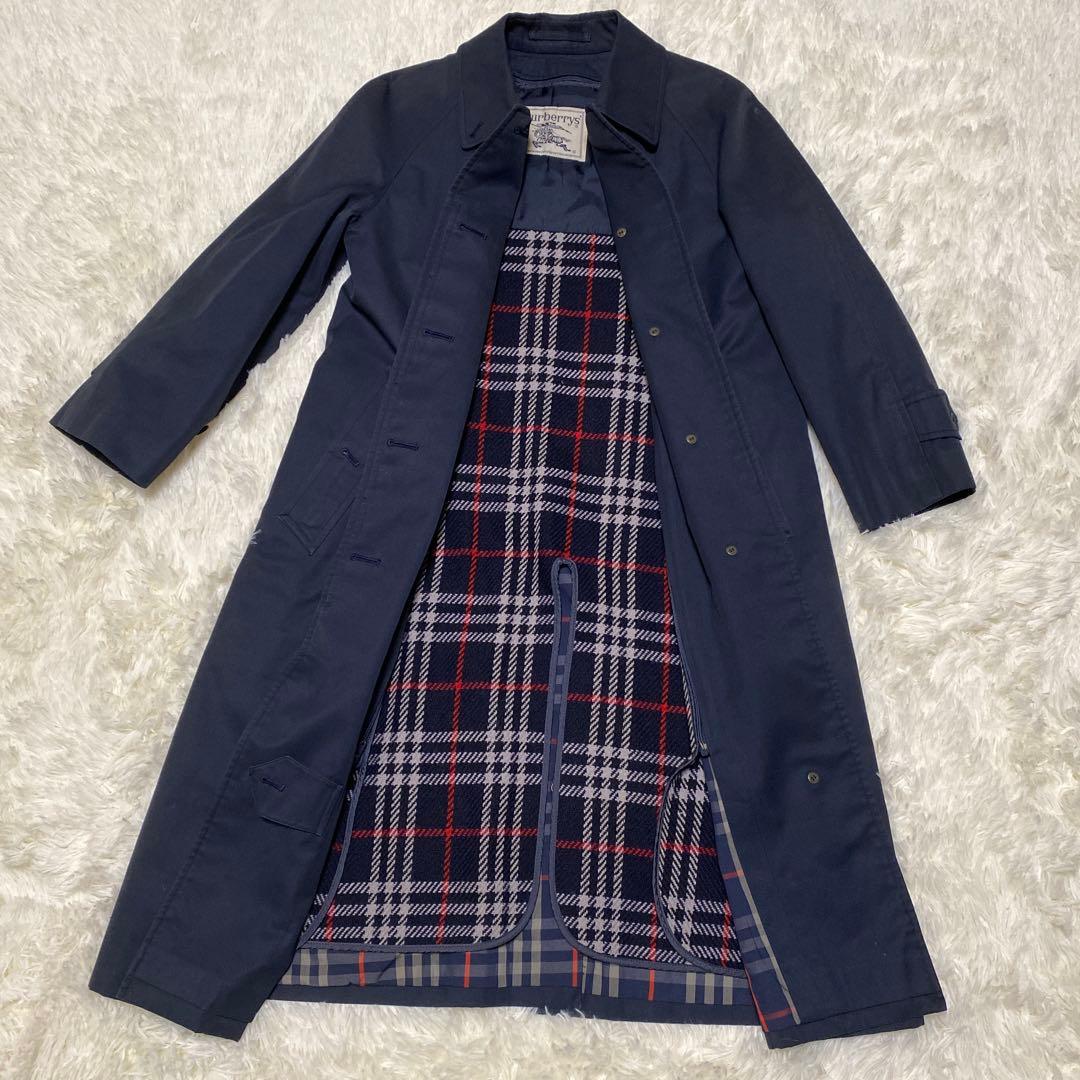 Burberrys レディース トレンチコート ノバチェック ライナー付 9 紺M・BURBERRY
