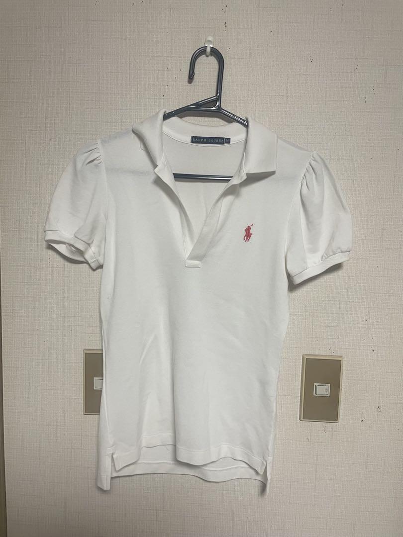 Ralph Lauren ホワイト ポロシャツ M - メルカリ