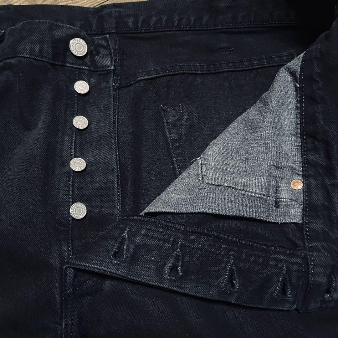 リーバイス501ブラックLEVI’S 501後染め黒W38検501XX66前期
