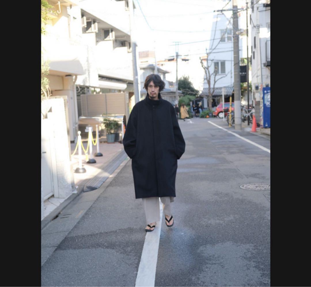 ka na ta unmilitary coat 2024 melton 黒 画像3