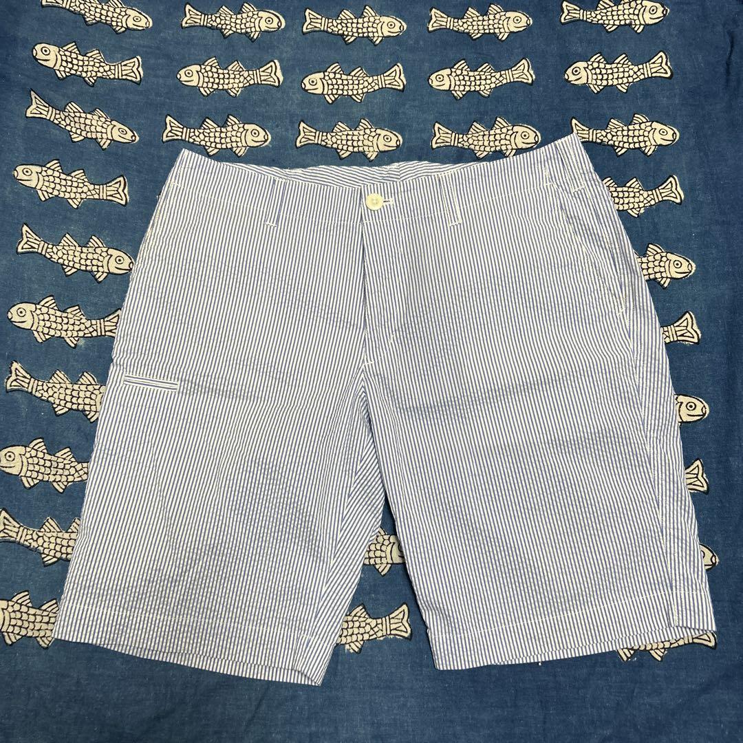 人気新品 GOLF BEAMS ストライプショートパンツ メルカリ - L レディースウェア