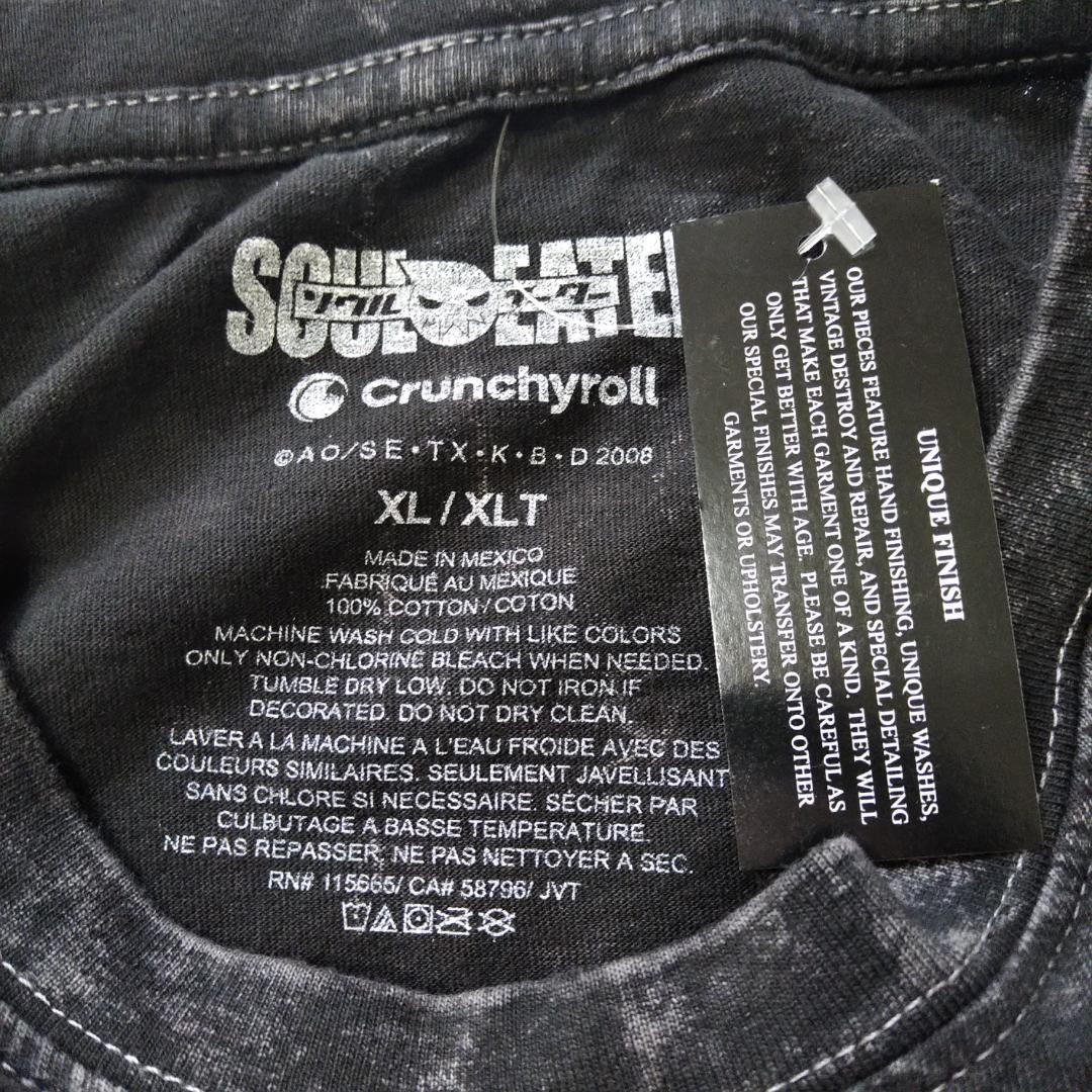 ソウルイーター ウォッシュ加工Tシャツ アニメT フランケン ソウルイーター ウォッシュ加工Tシャツ XLサイズ アニメT