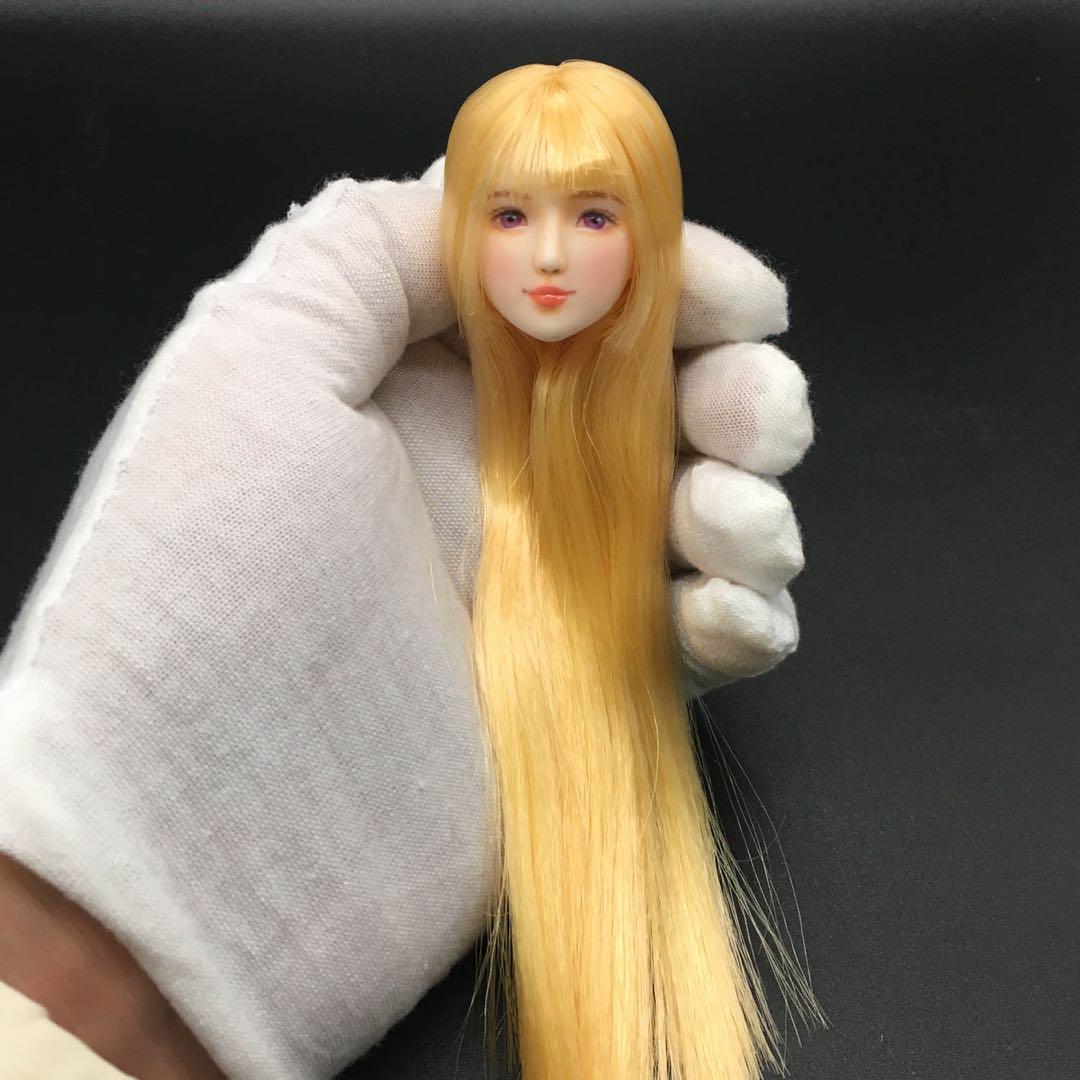 B112 1/6 フィギュア用 ヘッド アクセサリー 交換用 白肌 - メルカリ