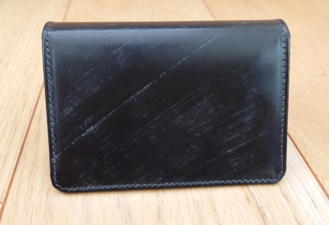 新品 Whitehousecox S7412 名刺入れ BLACK ブライドルレ