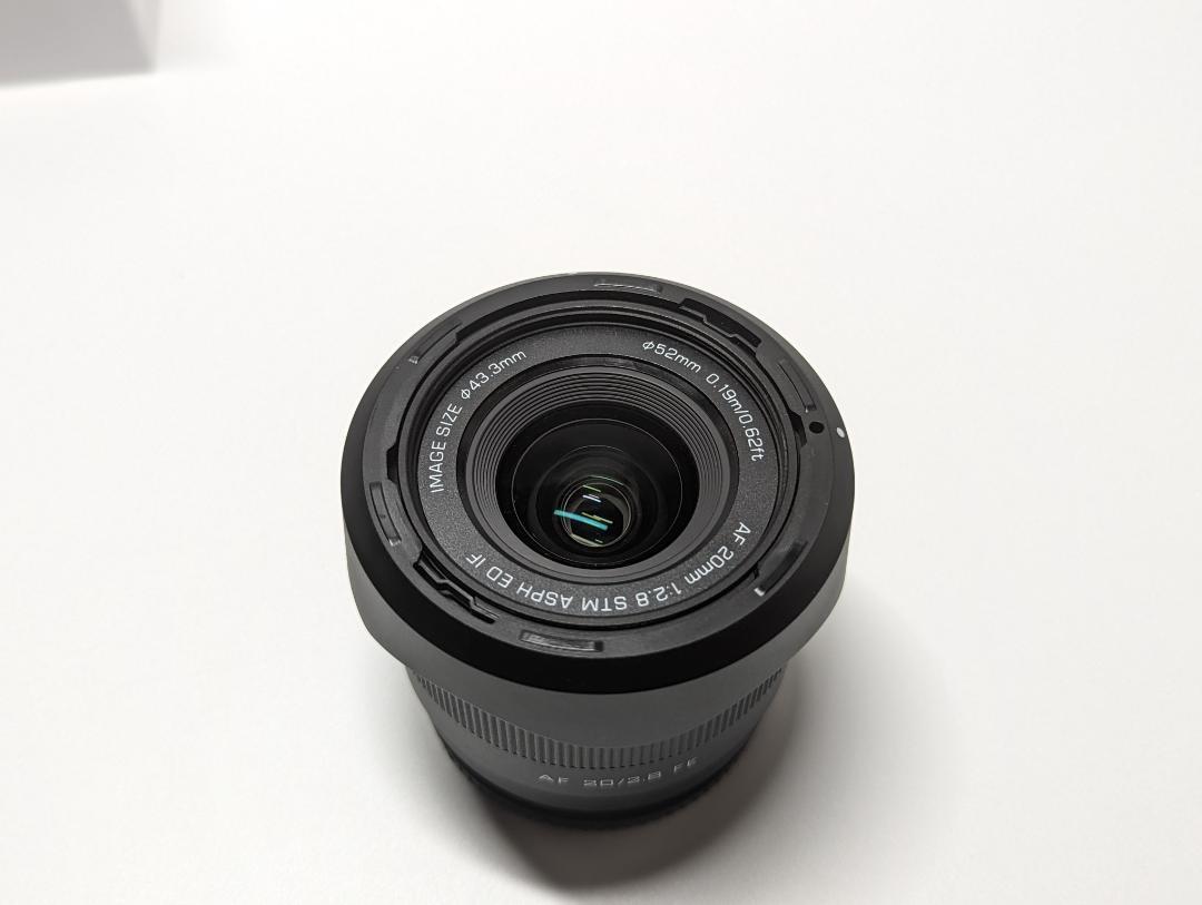【新品同様】VILTROX AF 20mm F2.8 Eマウント/フルサイズ
