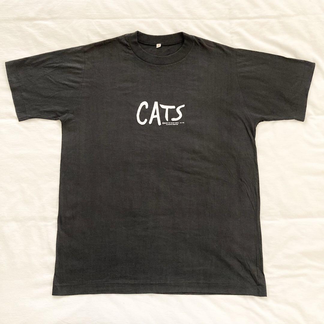 80s CATS T-shirt キャッツ tシャツ フェード ヴィンテージ