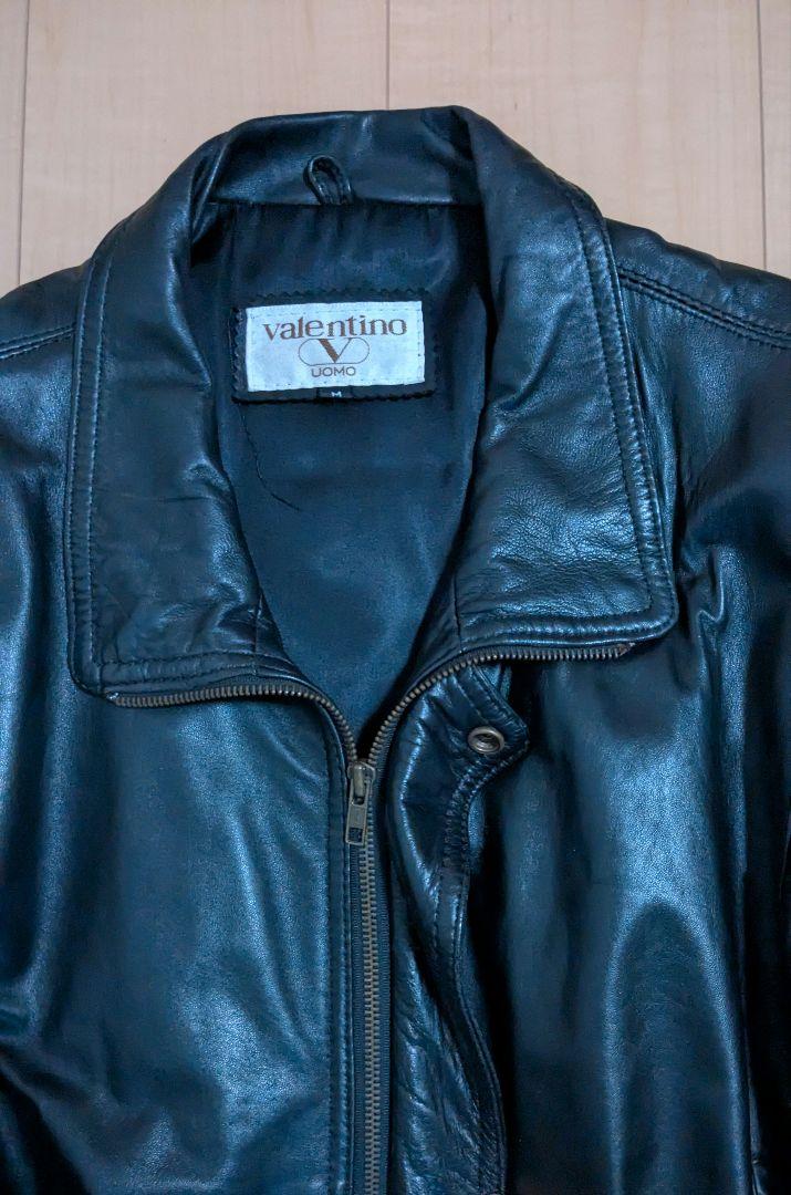 valentino ブラックレザージャケット