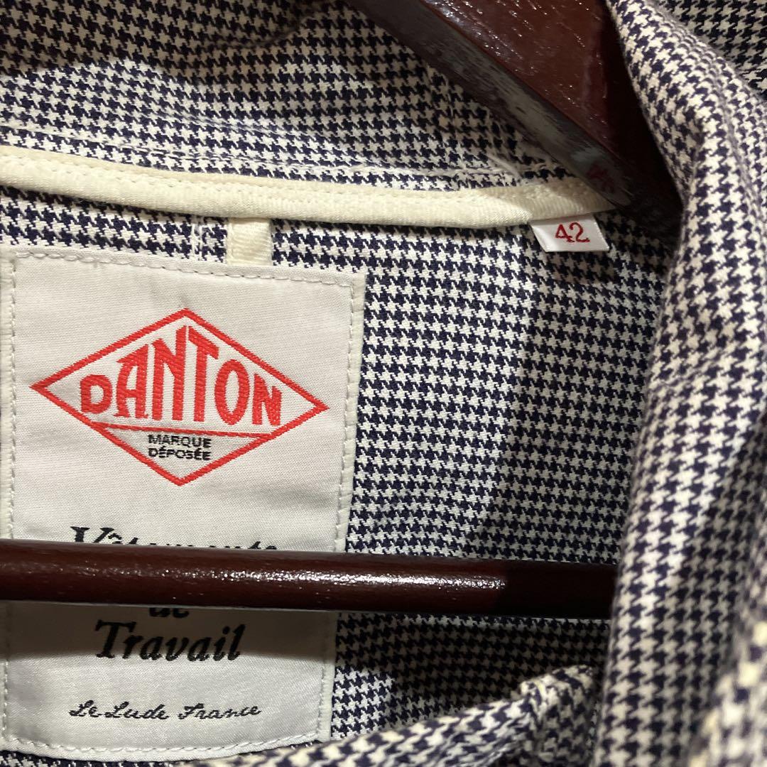 希少 danton フードコード 千鳥柄 レアデザイン ビッグサイズ