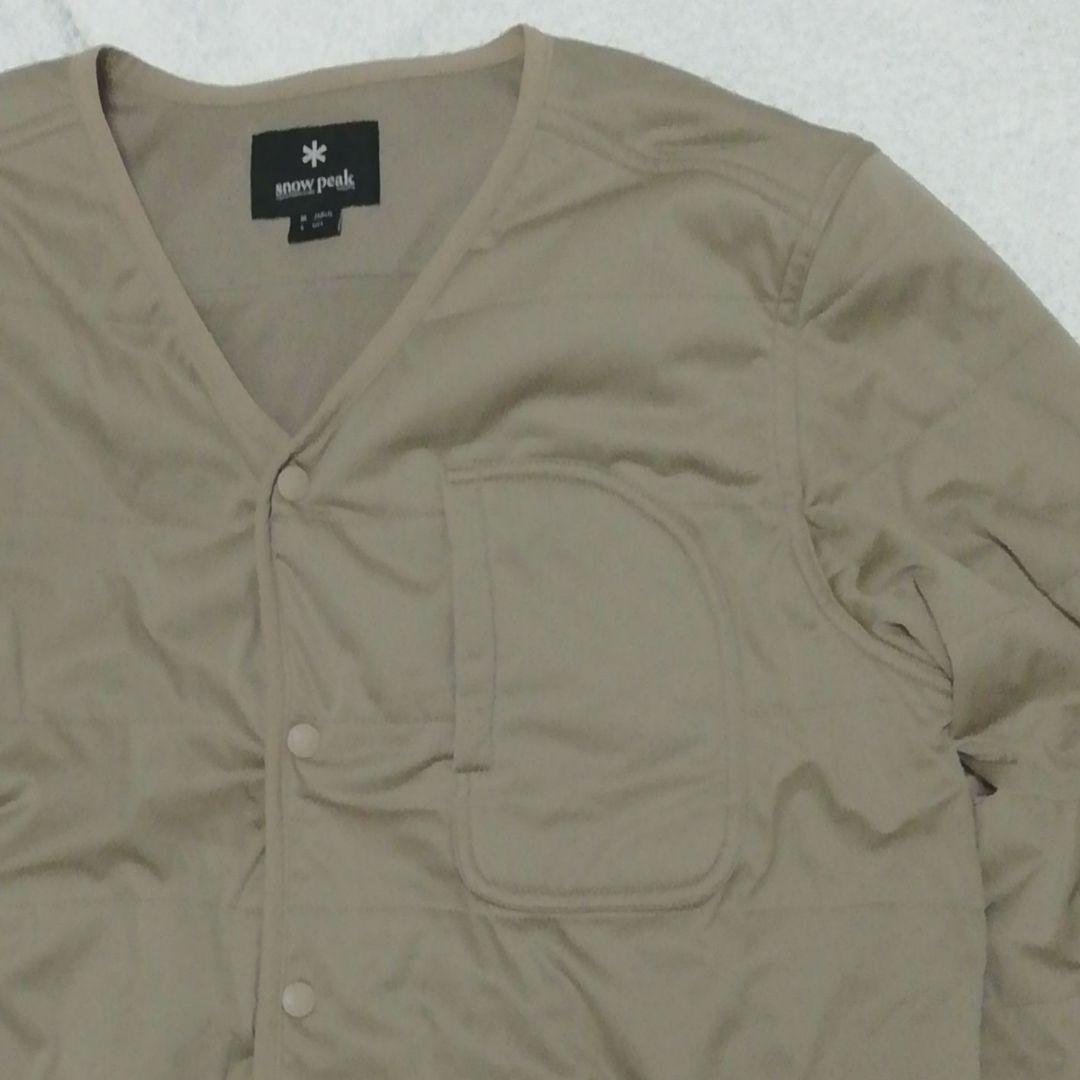 良品Snow peakフレキシブルインサレーション ノーカラージャケット(M)