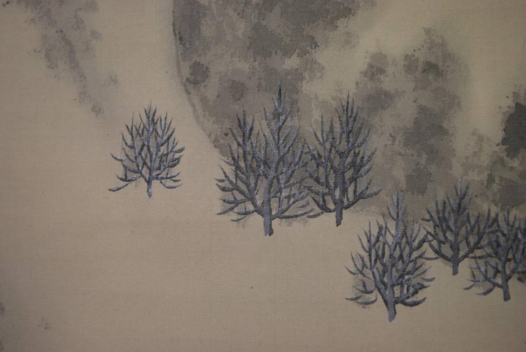 真作】勢園/雪景山水図/掛軸☆宝船☆T-99 JM 美術品・