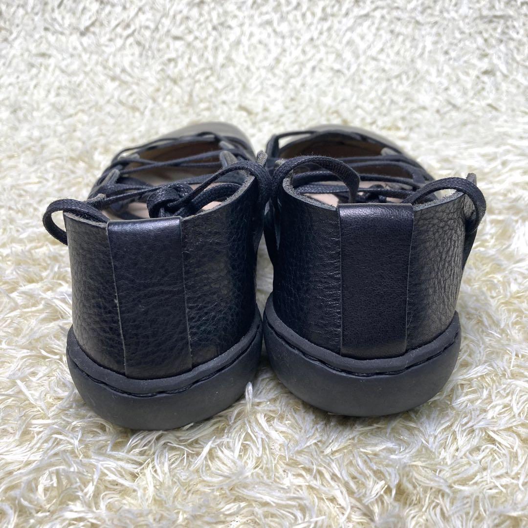 『美品』trippen Scotch レースアップシューズ　フラット　レザー　黒