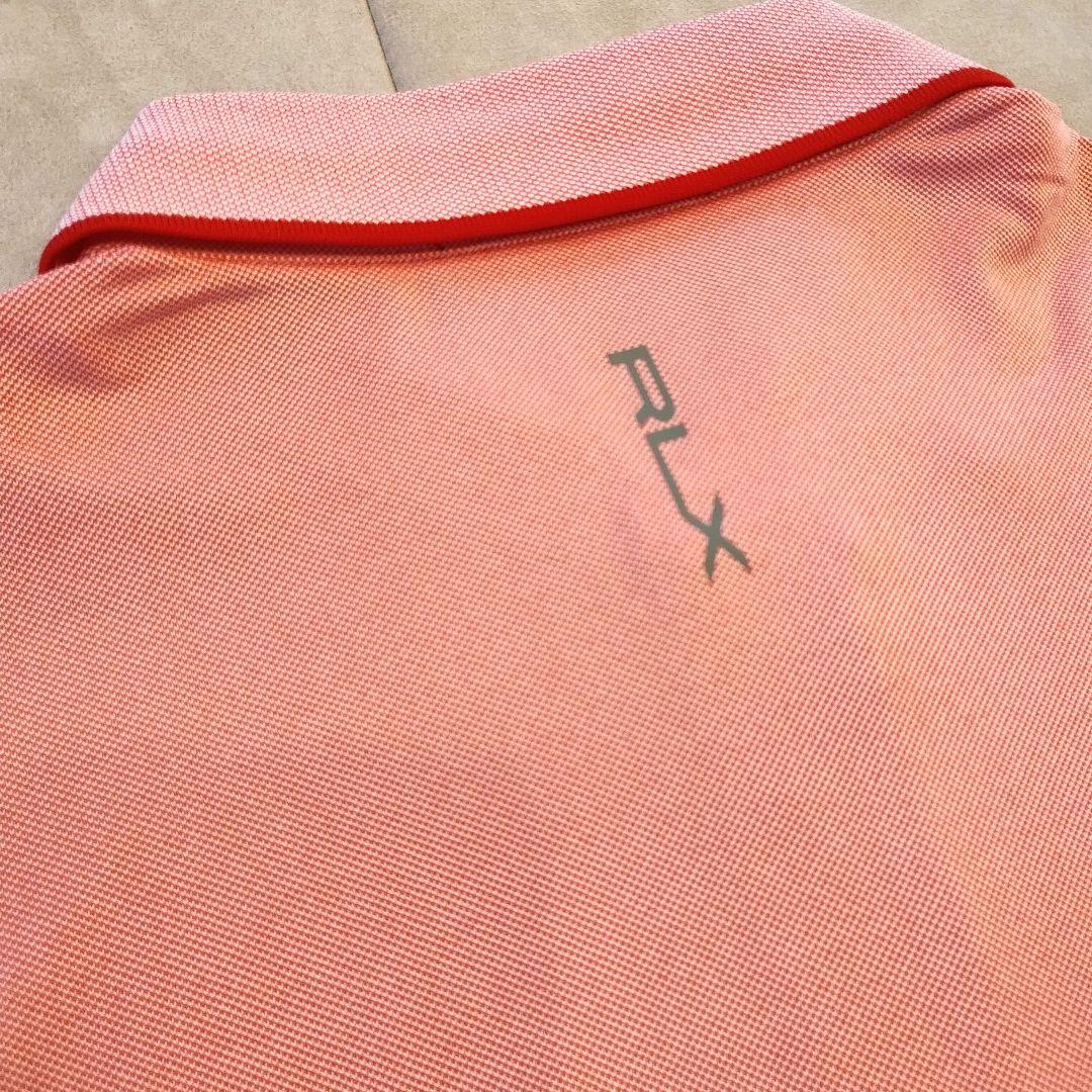 新品】RLX GOLF ラルフローレン 半袖 ポロシャツ M L 赤 ピンク