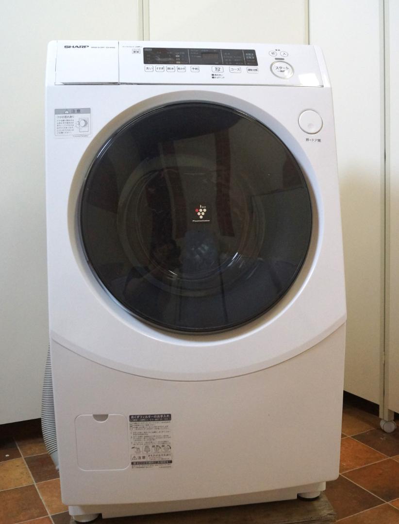 シャープ ドラム式洗濯乾燥機 ES-H10G-WL 22年製 左開き