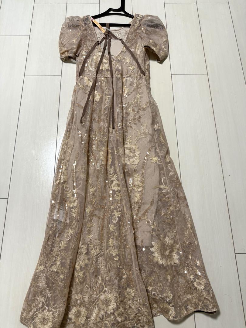 完売商品snidel レース刺繍ドレス 0サイズ(the dress lab