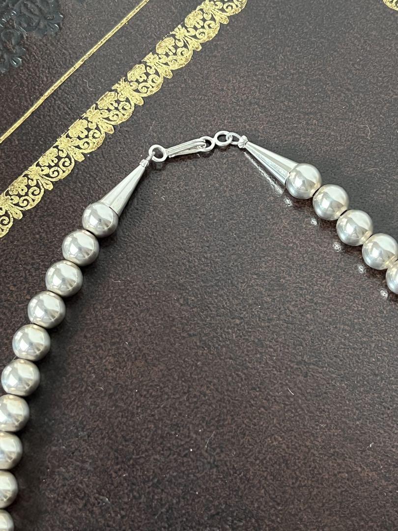 ロンハーマン購入 HARPO ナバホパール シルバーネックレス8mm