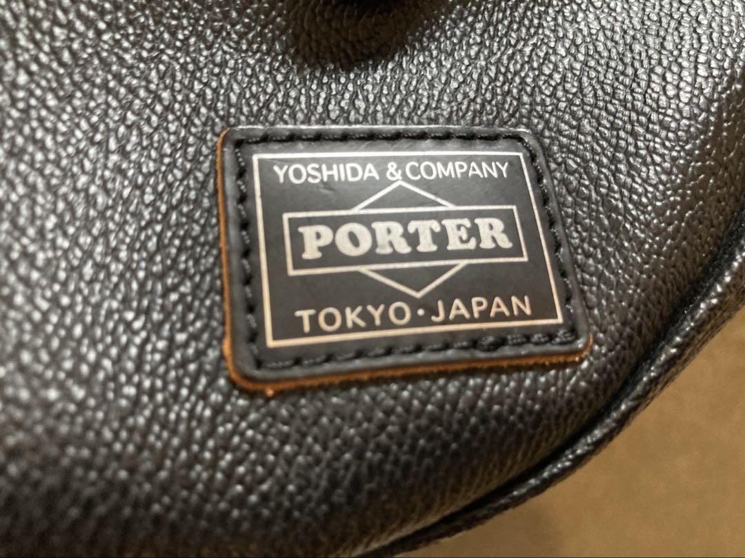 ポーター×ジャムホームメイドショルダーバッグPVC レザー黒