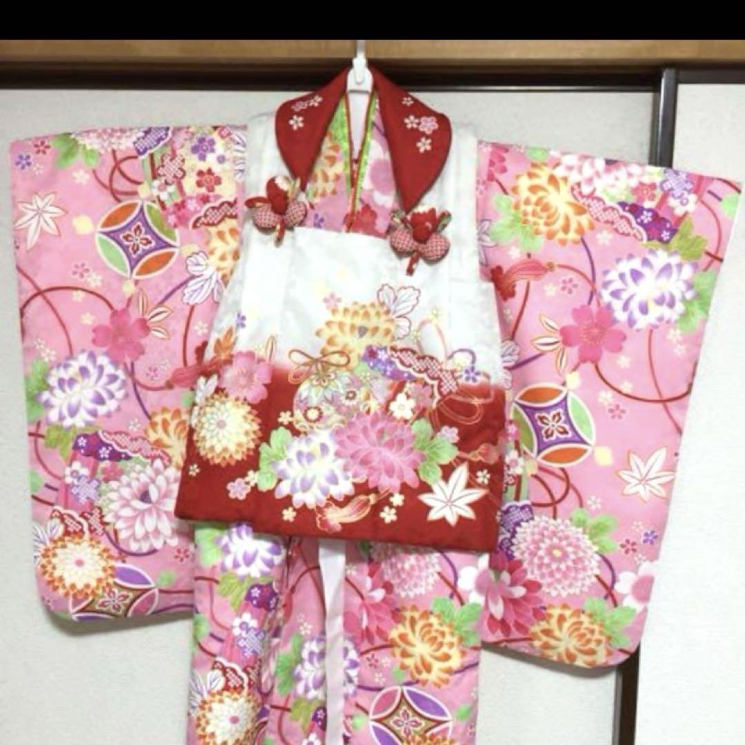 はなひめ　七五三　ピンク着物