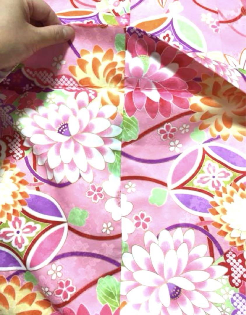 はなひめ　七五三　ピンク着物