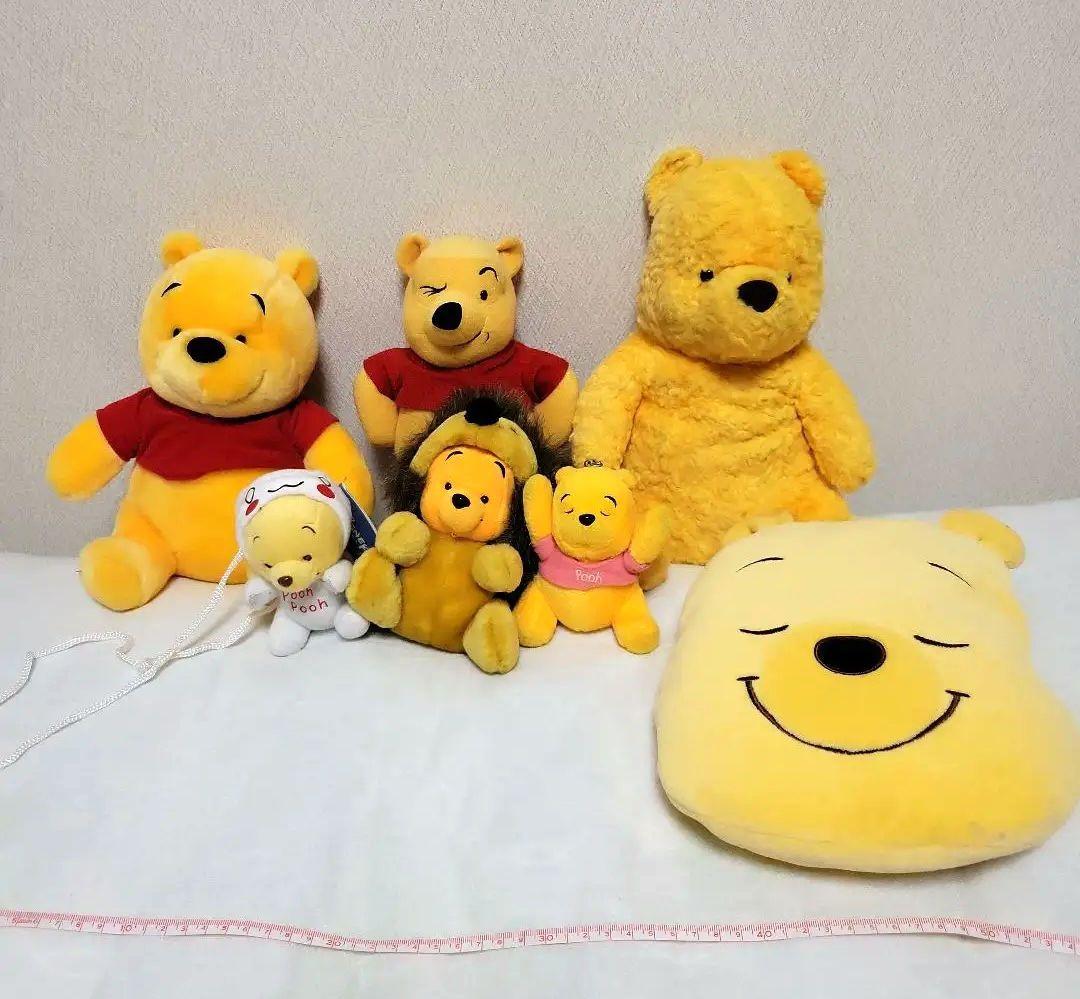 ディズニー レトロ　ぬいぐるみ まとめ売り プーさんの仲間達 7個！ 平成レトロ ディズニー プーさん ぬいぐるみ マスコット