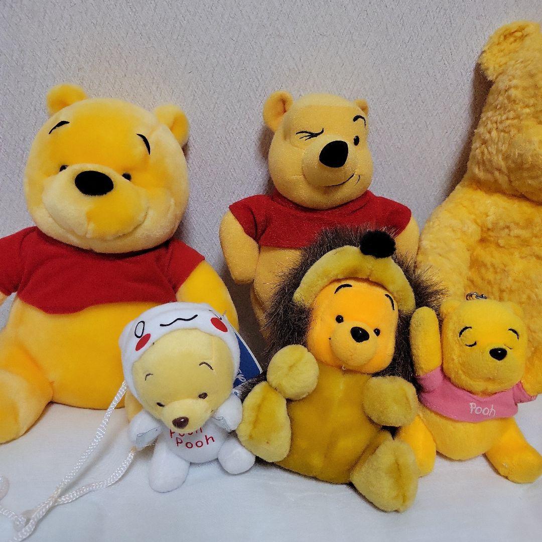 7個！ 平成レトロ ディズニー プーさん ぬいぐるみ マスコット