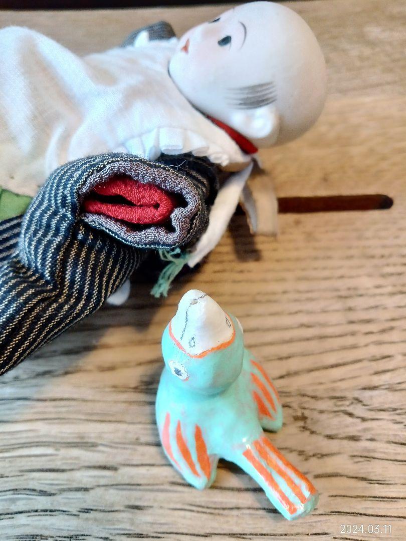 サクラビスク　男の子　着物と鳥さん付