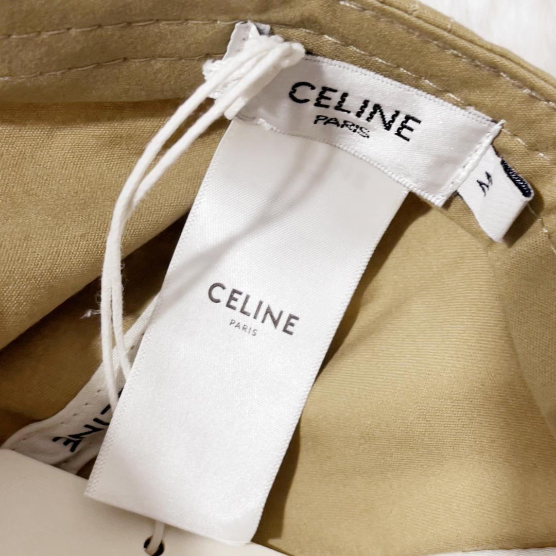 CELINE ナンバー16 ベージュキャップ M CELINE セリーヌ NO 16 セーズ ベースボールキャップ ベージュ