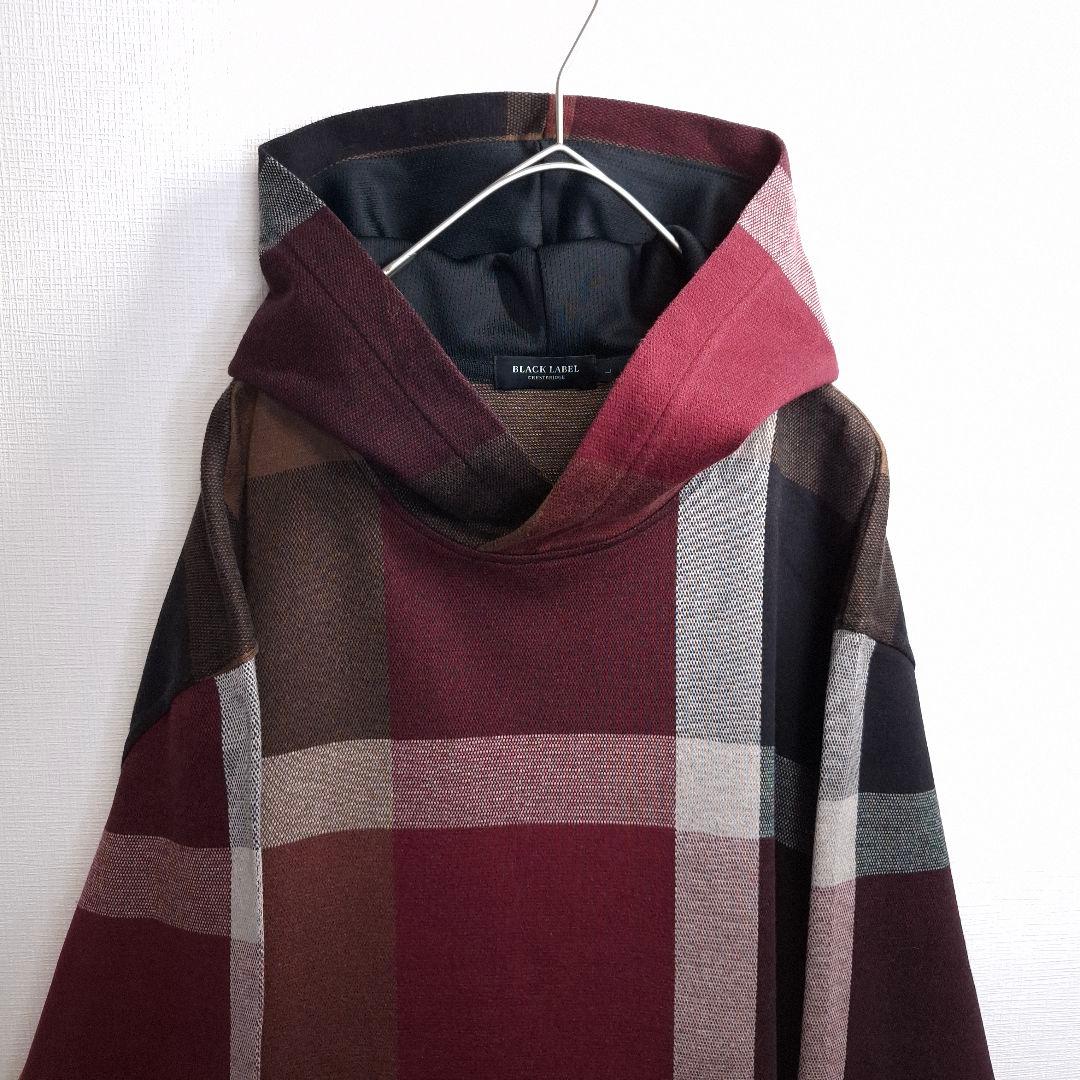 【人気】BLACKLABEL CRESTBRIDGE チェック柄 パーカー L 【人気】BLACKLABEL CRESTBRIDGE チェック柄 パーカー L