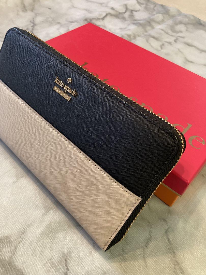 【新品未使用】kate spade 長財布 バイカラー PWRU5073B