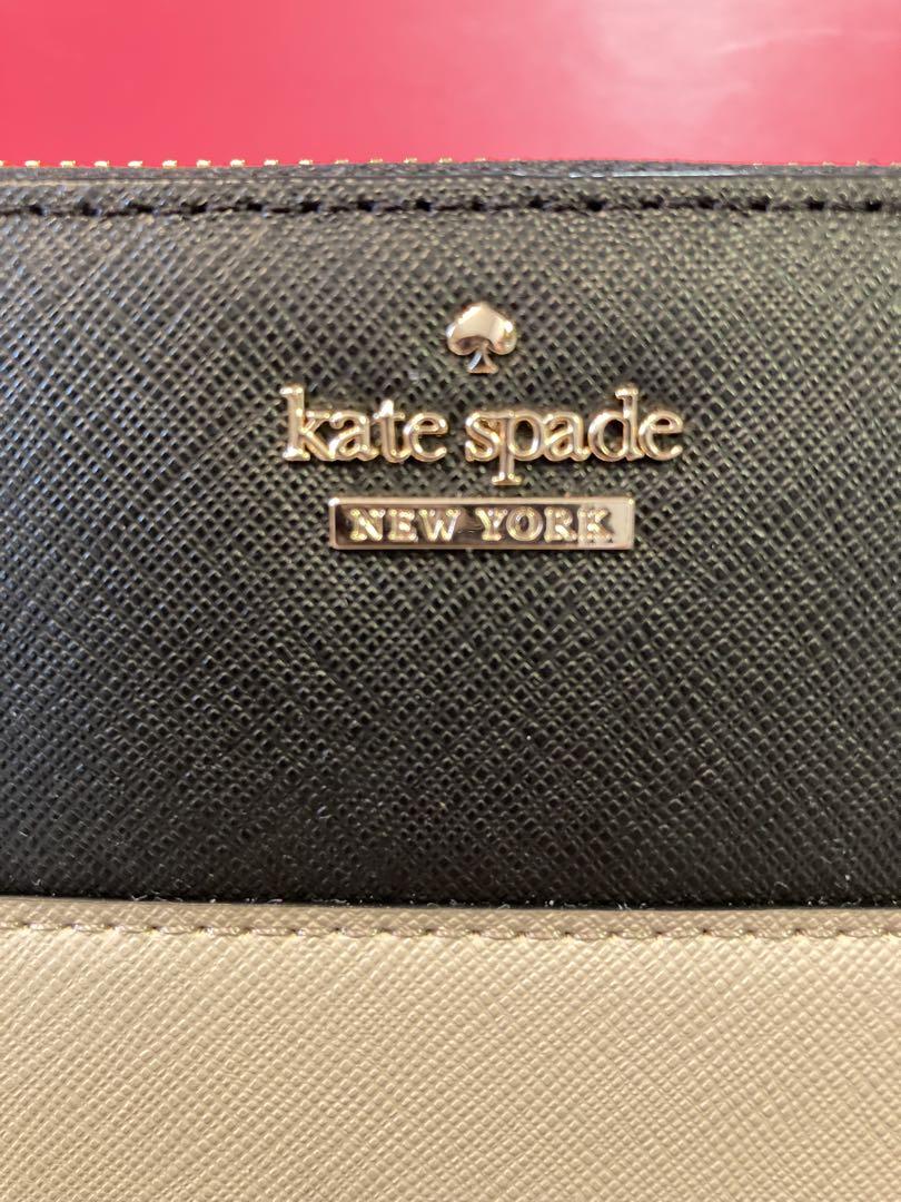 【新品未使用】kate spade 長財布 バイカラー PWRU5073B