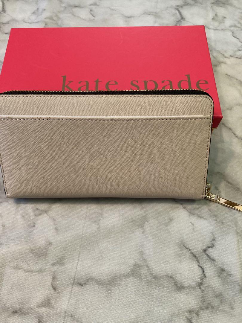 【新品未使用】kate spade 長財布 バイカラー PWRU5073B