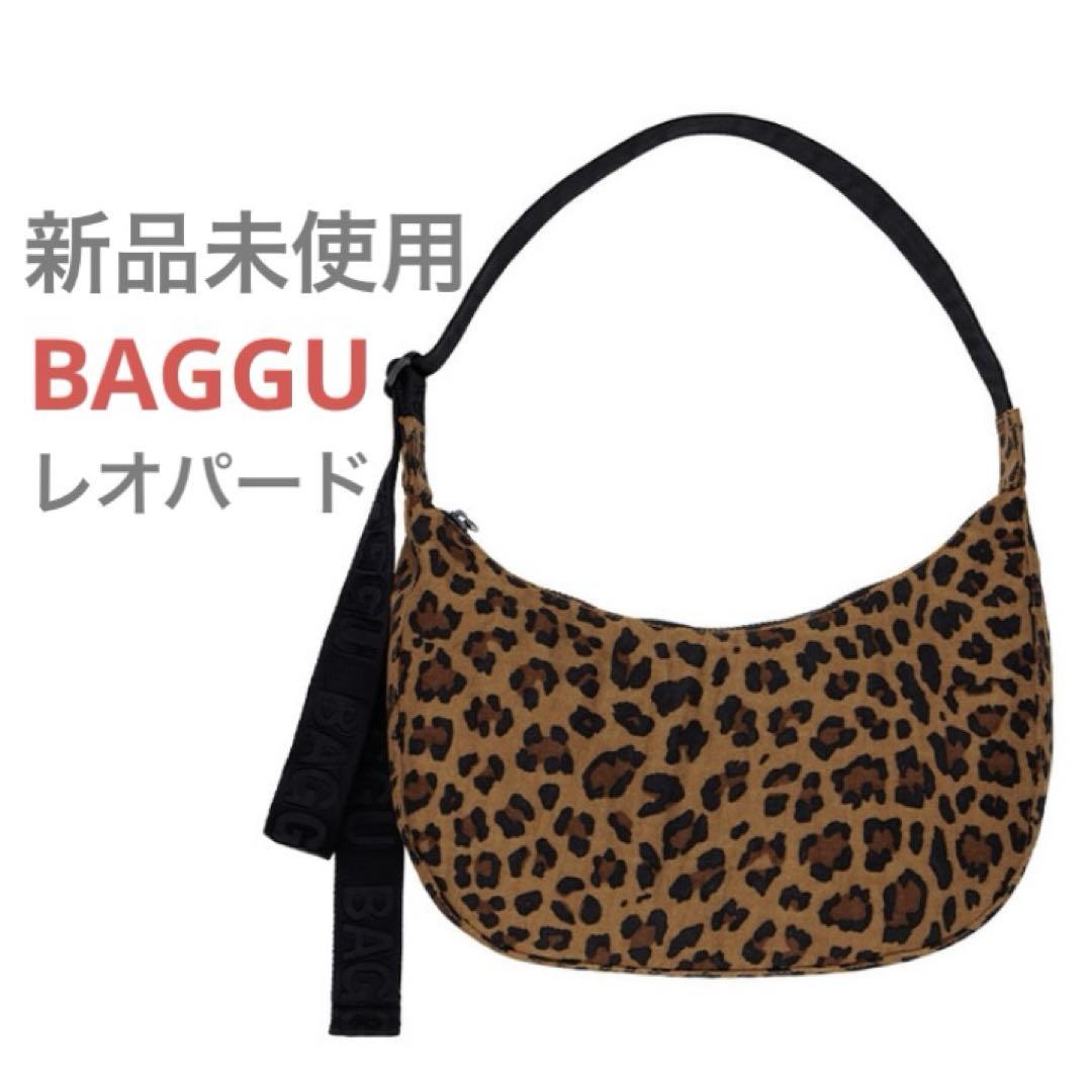 新品未使用】BAGGUナイロン ミディアム ショルダー レオパード