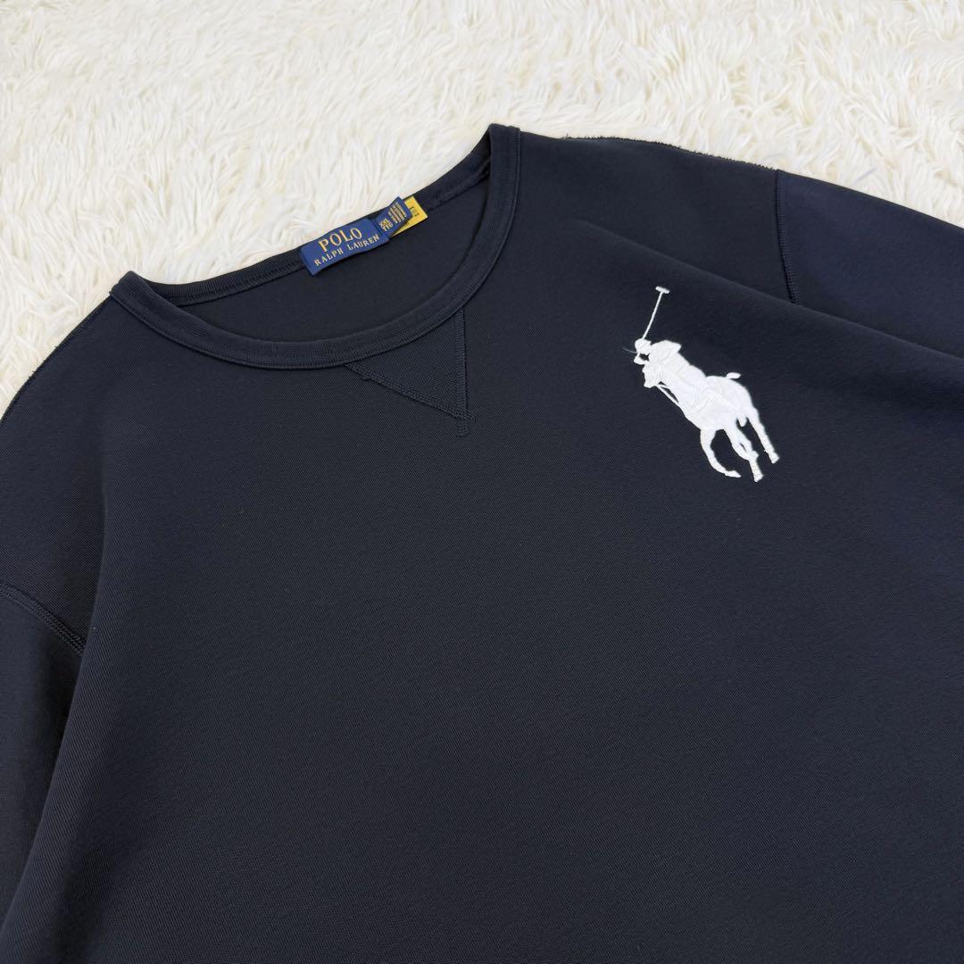 ポロラルフローレン スウェット トレーナー ビッグポニー 刺繍 現行 紺 XXL