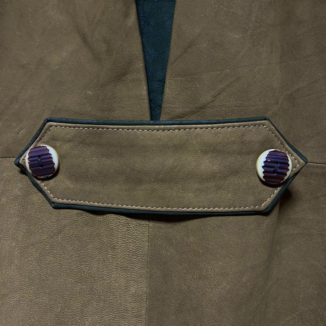 euro vintage シープナッパレザー チロリアンジャケット Lサイズ euro vintage シープナッパレザー チロリアンジャケット Lサイズ