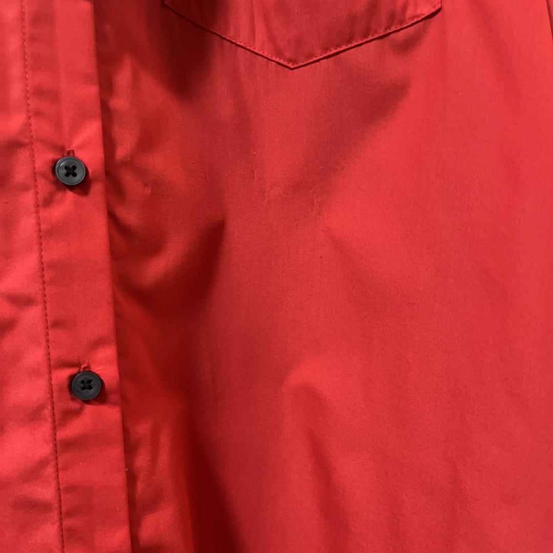 ♥️新品未使用♥️ MICALLEMICALLE レッドラインオーバーサイズシャツ