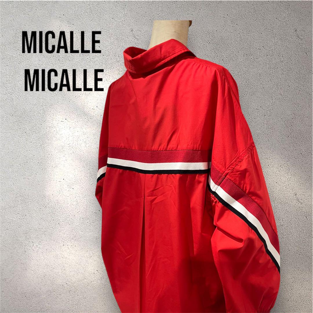 ♥️新品未使用♥️ MICALLEMICALLE レッドラインオーバーサイズシャツ