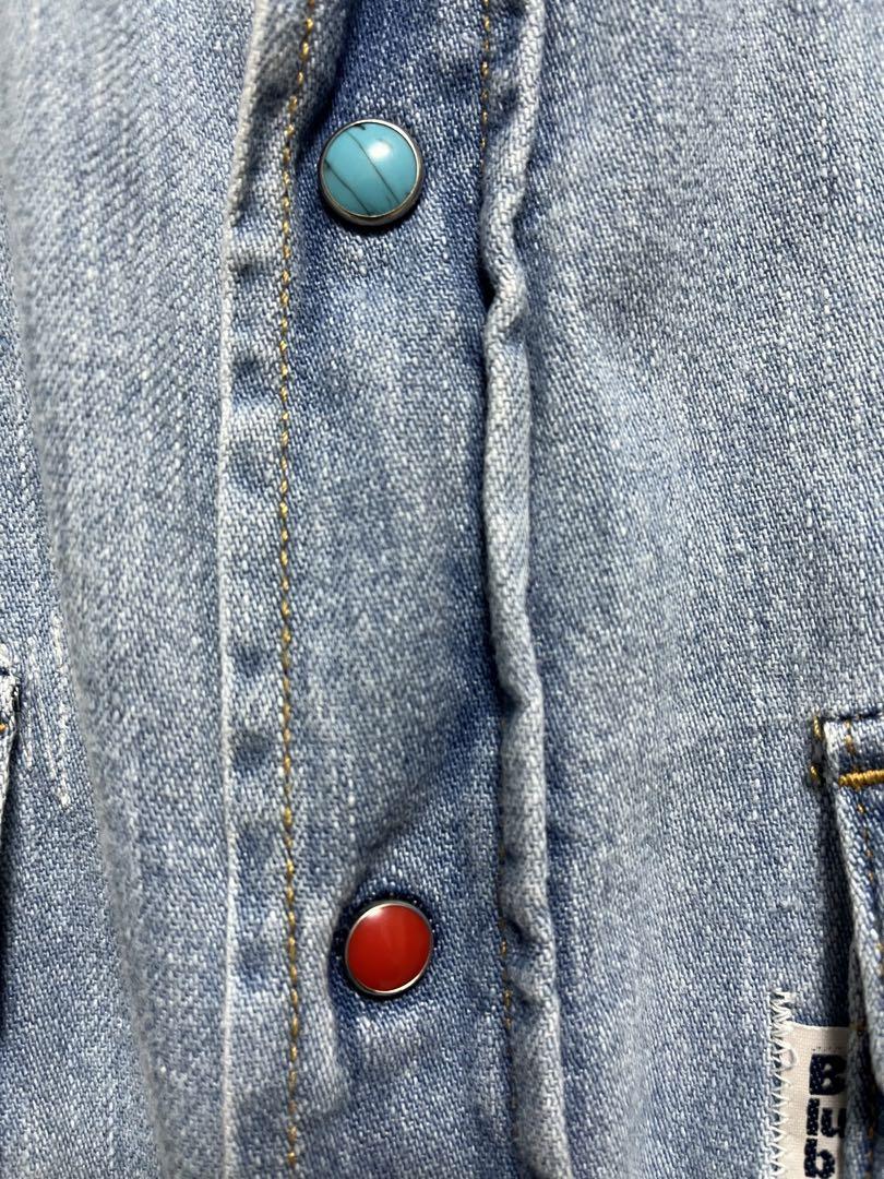 【稲葉浩志　着用　M】BLUE BLUE ウエスタン デニム 長袖シャツ　M
