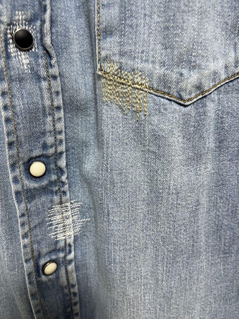 【稲葉浩志　着用　M】BLUE BLUE ウエスタン デニム 長袖シャツ　M