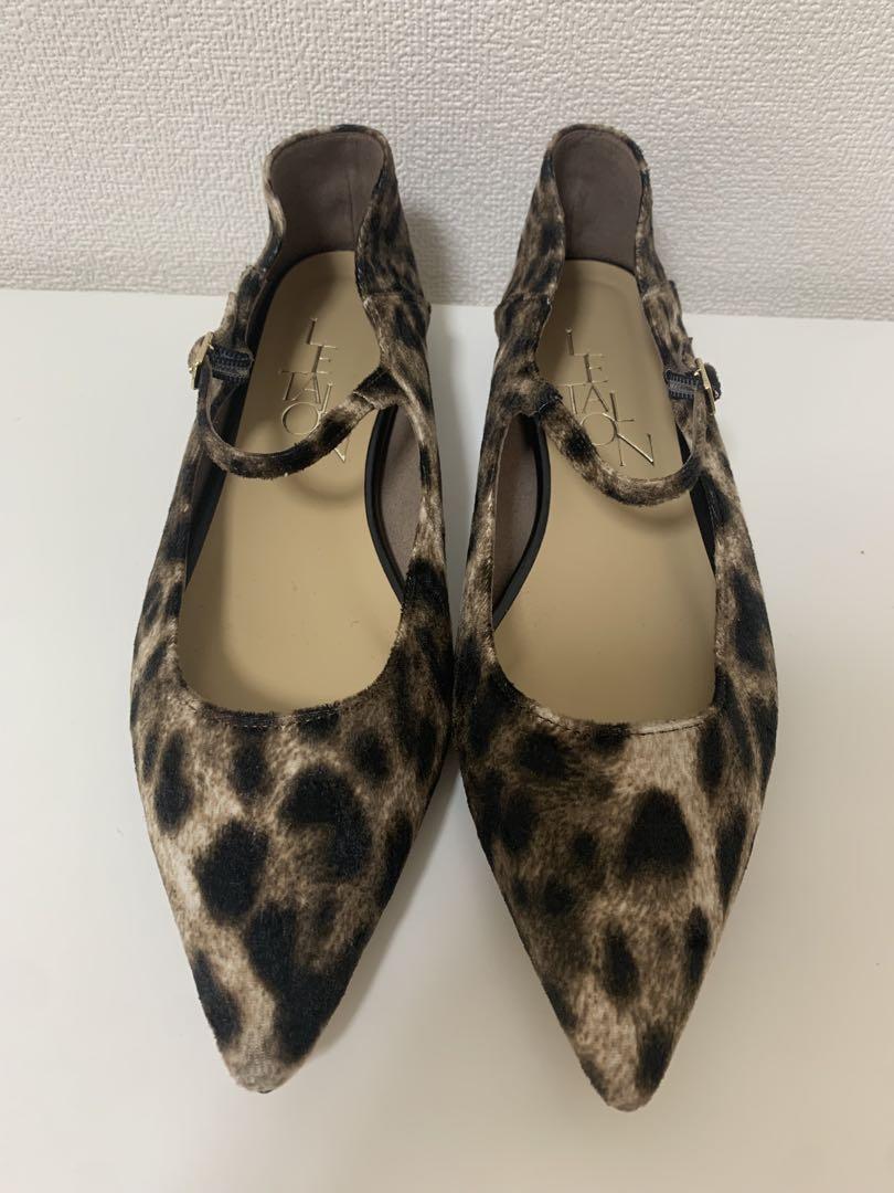 ✨未使用級✨LE TALONルタロン☆レオパードメリージェーンシューズ
