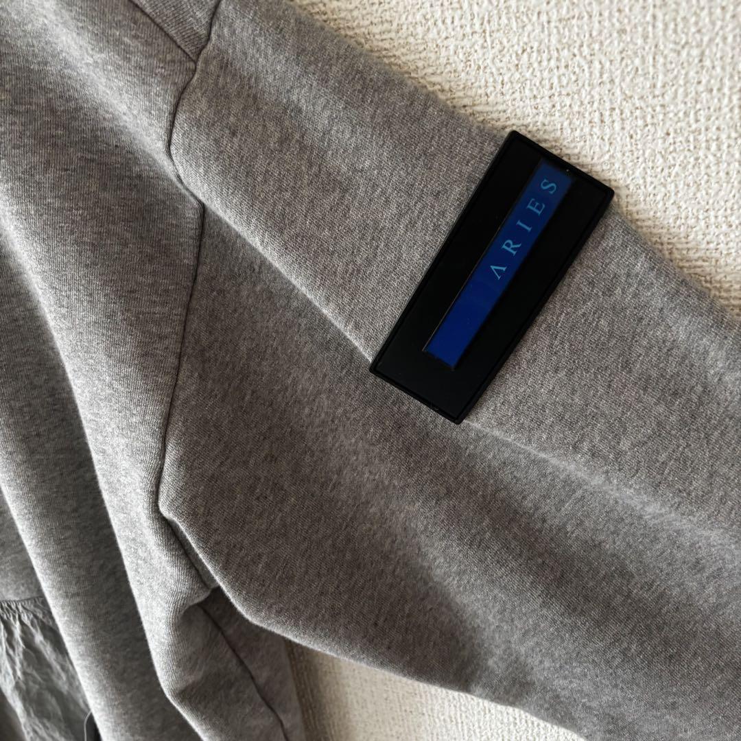 ARIES Hooded Sweat グレー フーディ L