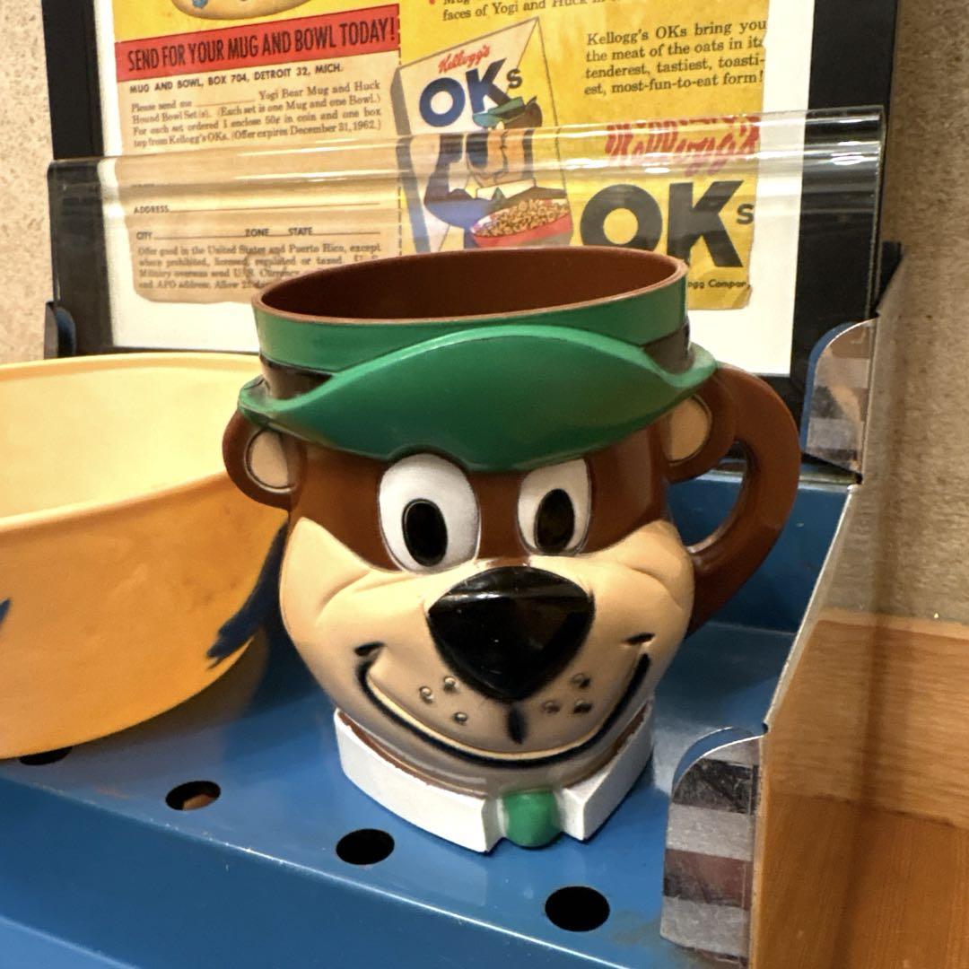 レア！　1961年　ヨギベア　ハックルベリー　3Dフェイス　マグカップ　セット