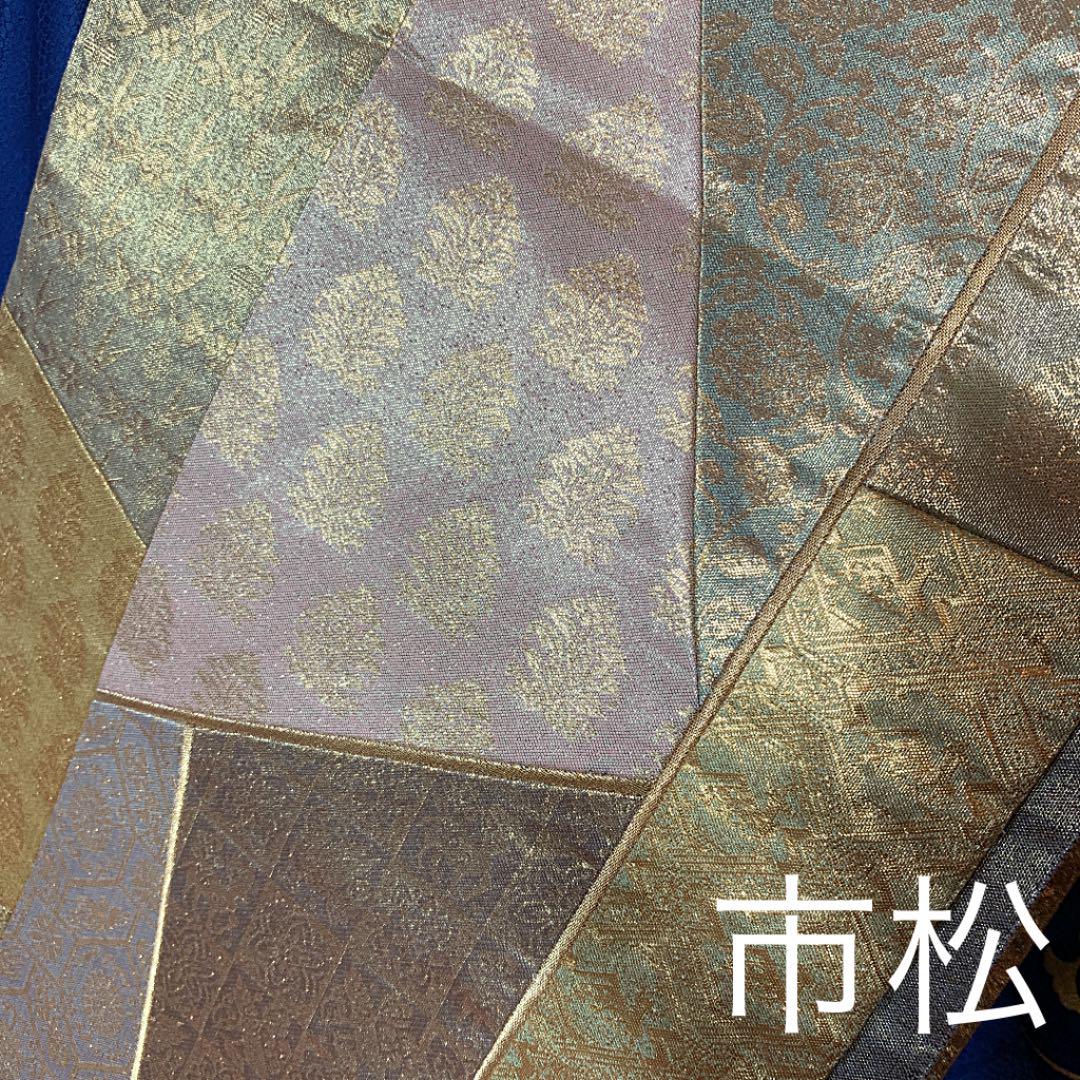 全国無料格安 成人式正絹綸子 着丈177青紺駒刺繍牡丹クラシカル柄振袖&袋帯 お得な2点セット 0fuKb-m36574413599 定番大特価
