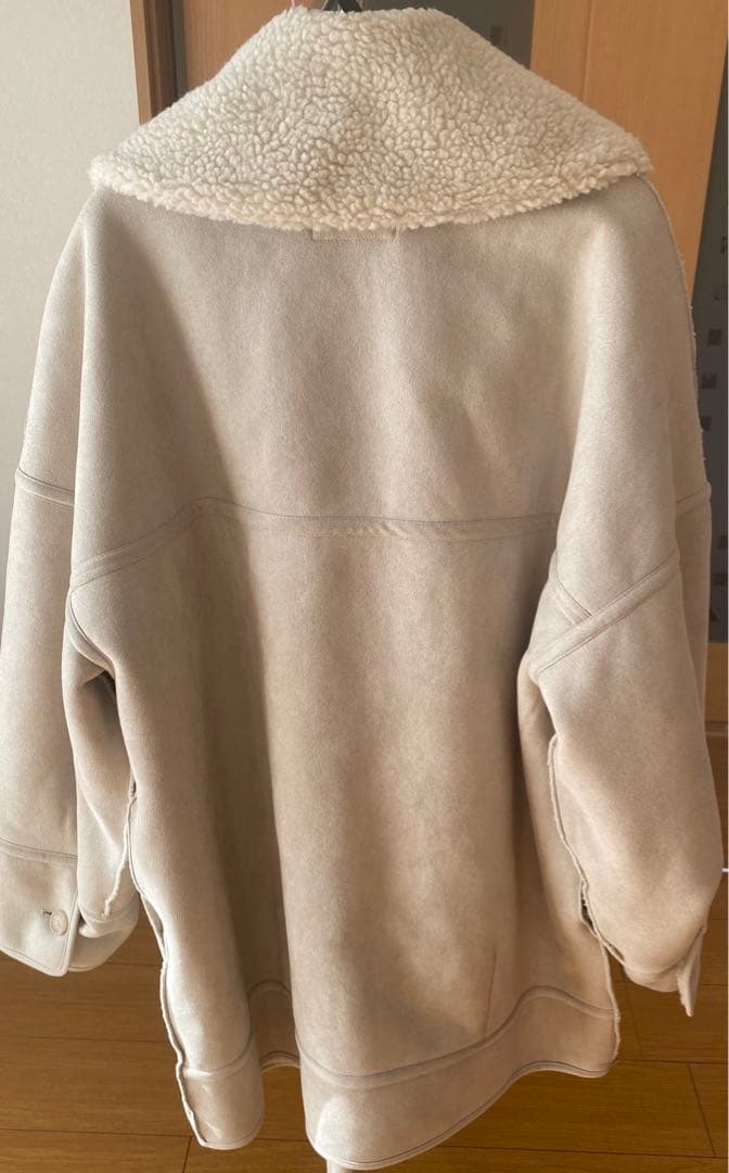 kastane ハイネックリバボアムートンジャケット 