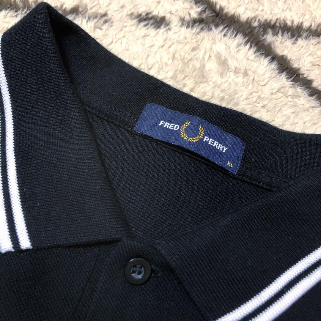 Fred Perry Shirt M3600 ポロシャツ　XL ブラック