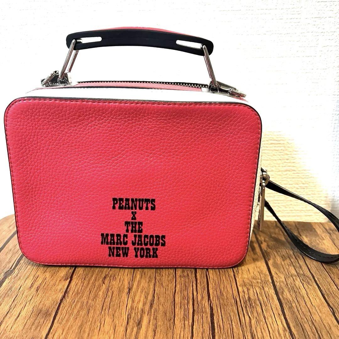 ★限定コラボ【PEANUTS X MARC JACOBS】ザ ミニ ボックス バッグ MARC JACOBS マークジェイコブス × PEANUTS THE MINI BOX BAG
