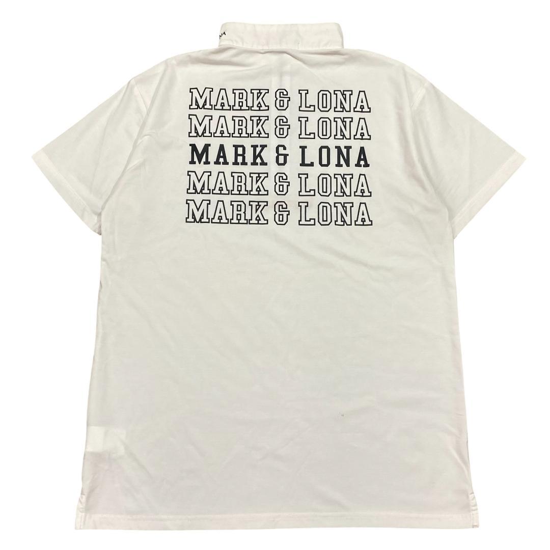 MARK&LONA マークアンドロナ ハーフジップ 半袖 シャツ ホワイト