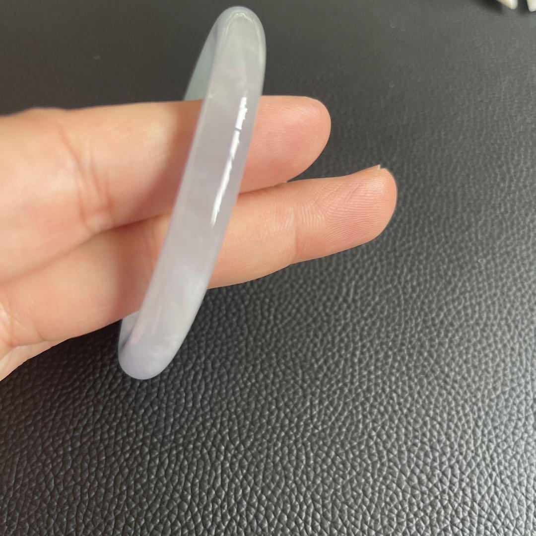 専用ページ❣️淡いラベンダー翡翠　バングル
