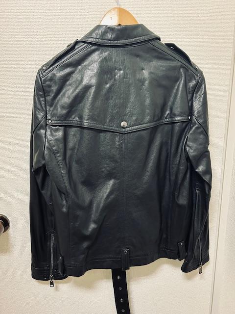 バーバリーブラックレーベル ライダース ジャケット黒LL