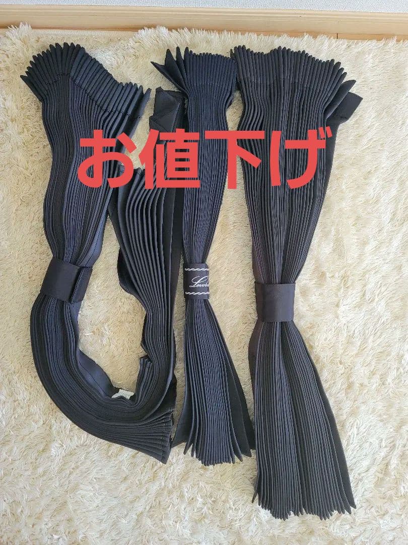 ★大型トラック★ ★遮光ブラック★ フロントセンター3点 ★カーテンフック無し★