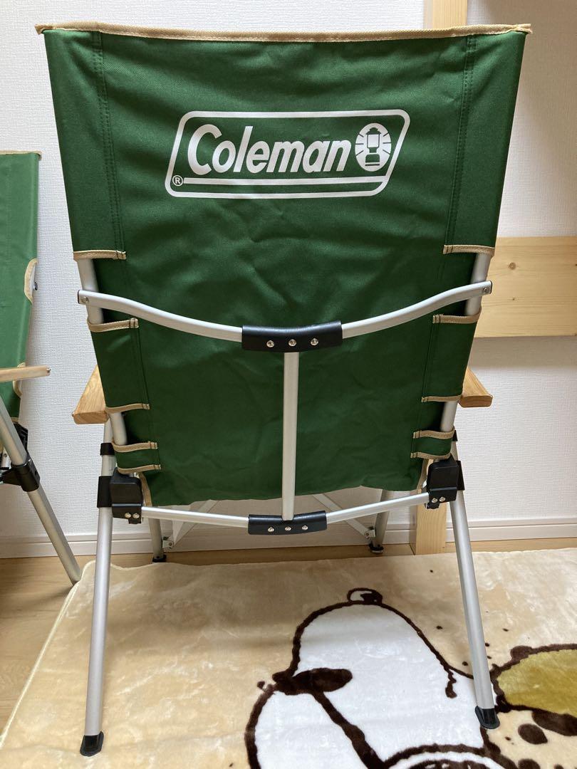 美品　レイチェア Coleman 2脚セット グリーン　コールマン