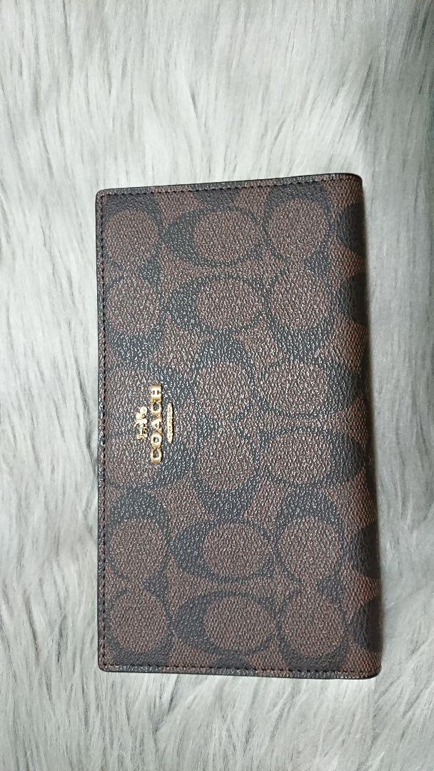 コーチ 財布 COACH長財布 二つ折り財布 レザー スリム ジップ ウォレット